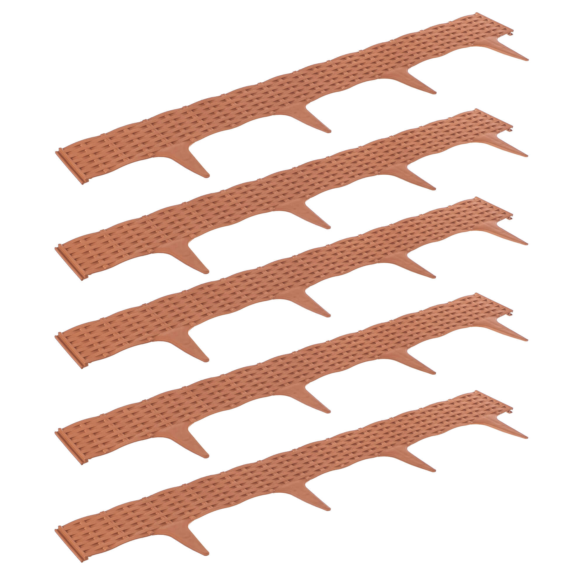 Obrzeże ogrodowe Averton 78 x 9 cm terakota 5 szt.