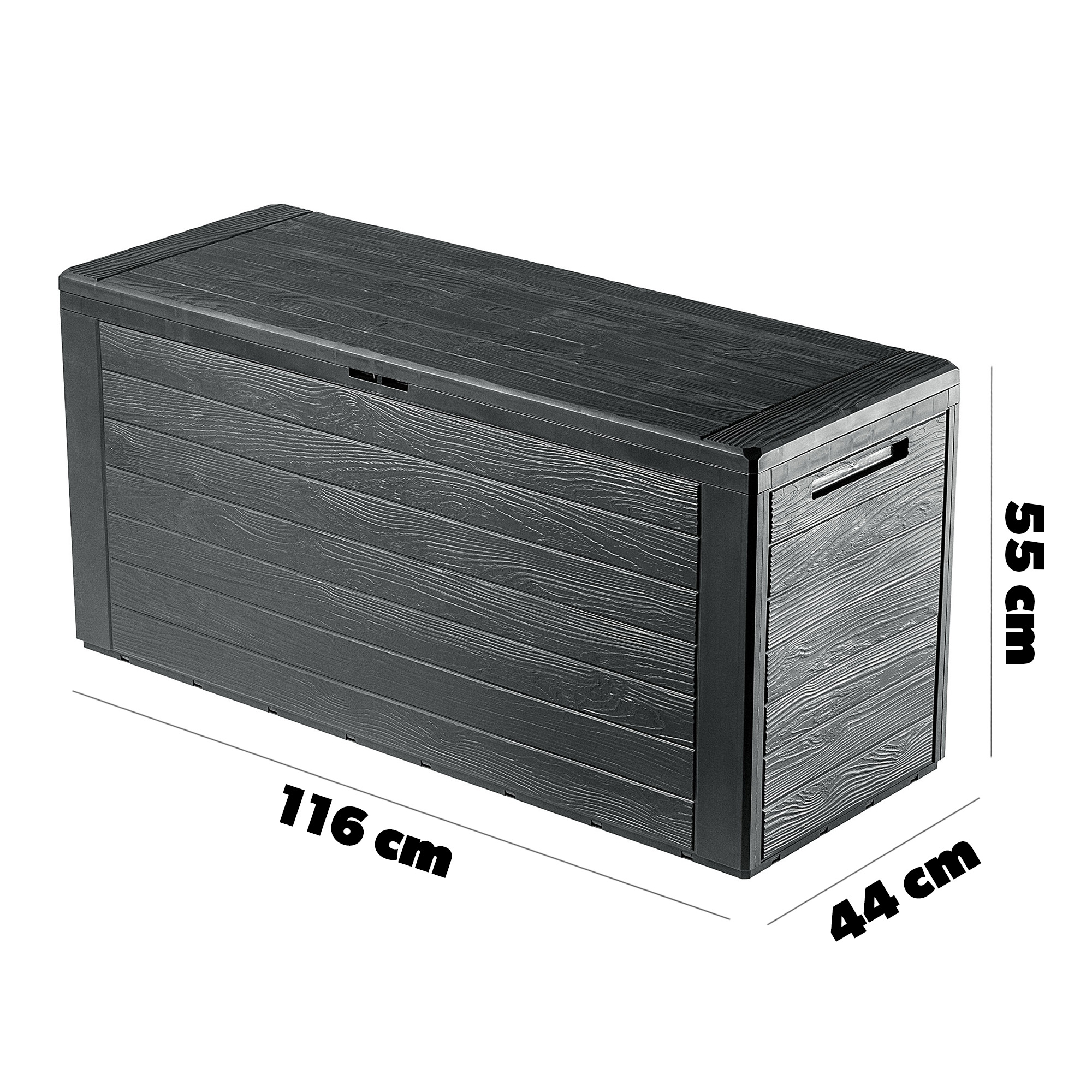 Skrzynia ogrodowa Grewena 280L, antracyt