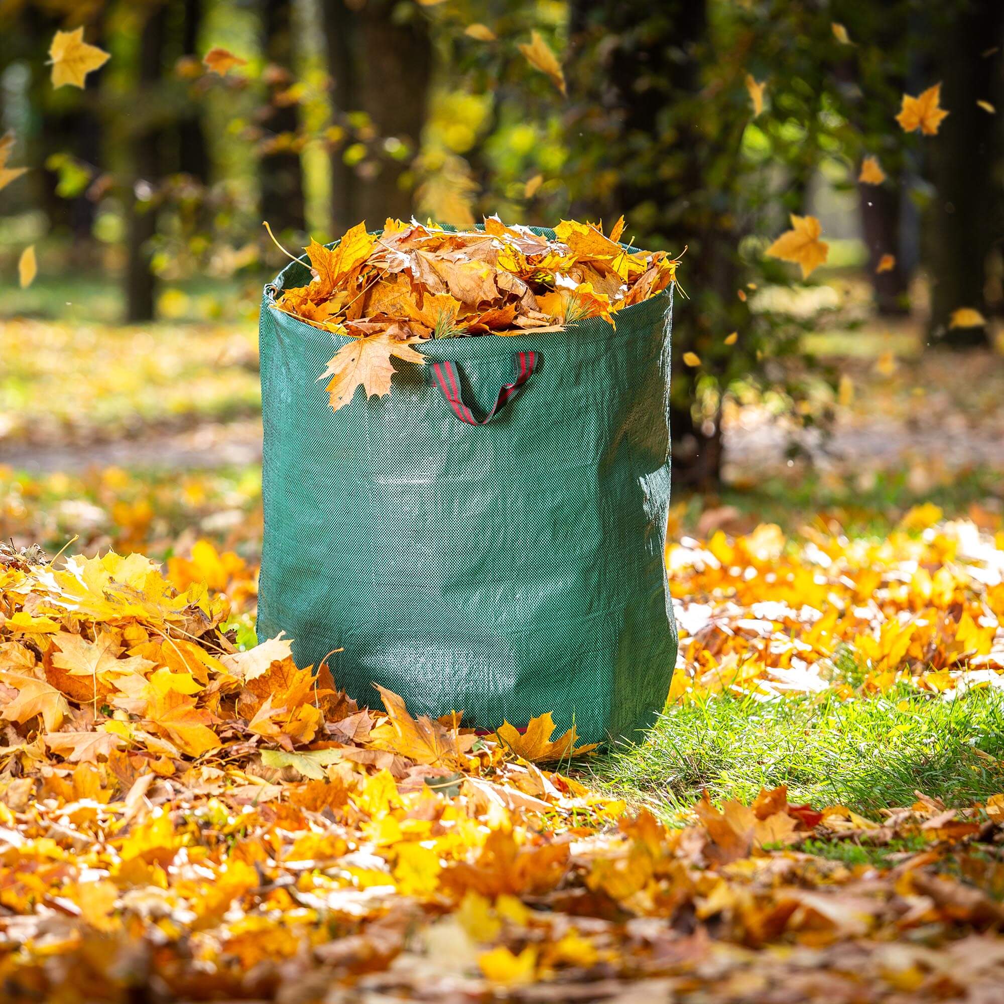 Składany kosz ogrodowy Montbard 270L zielony