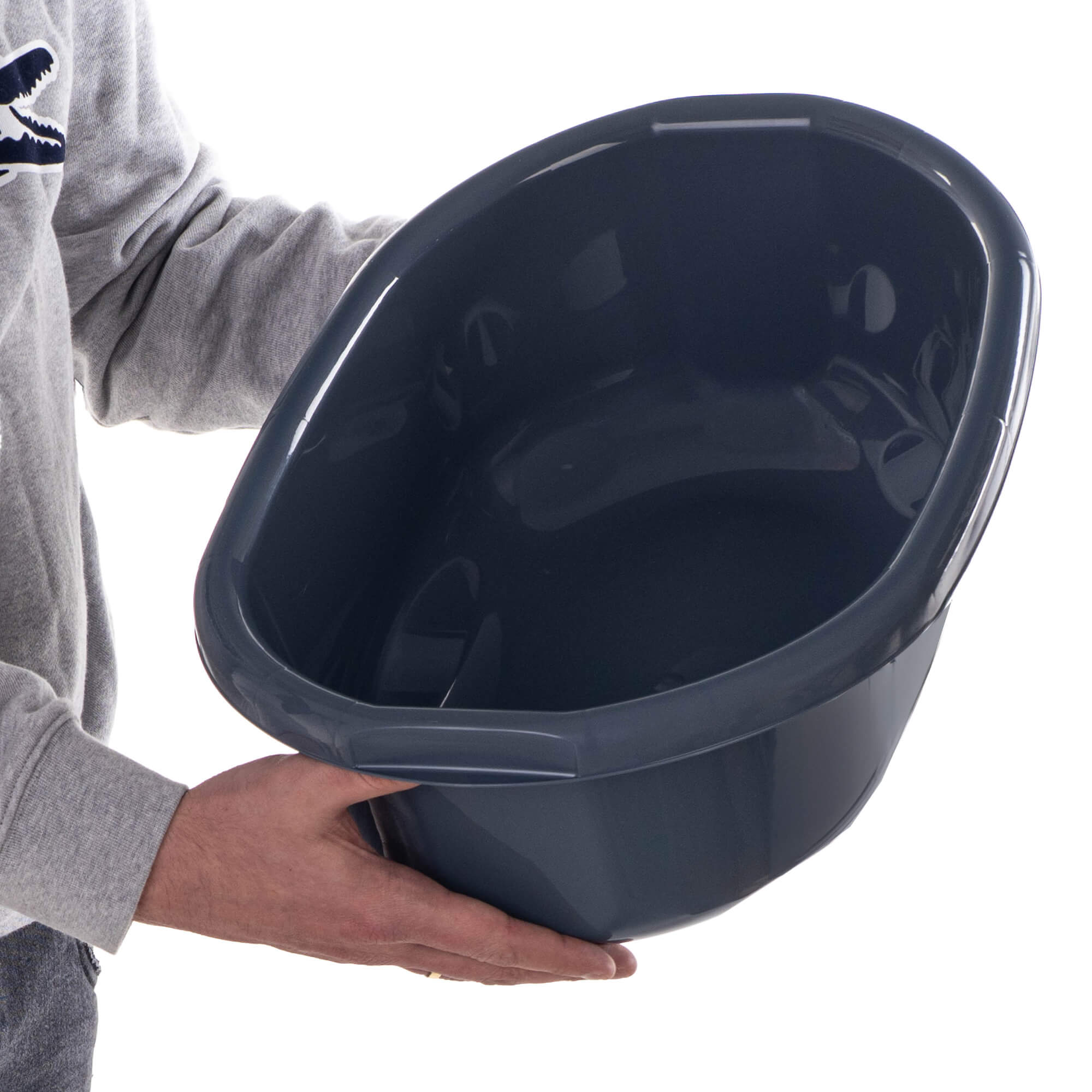 Miska łazienkowa Lavare z uszami 12L ciemny popiel