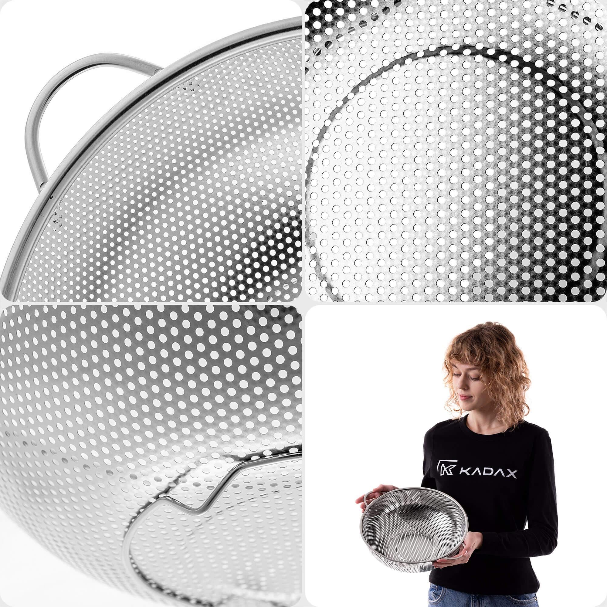 Stalowe sitko kuchenne Cadotto 27 cm
