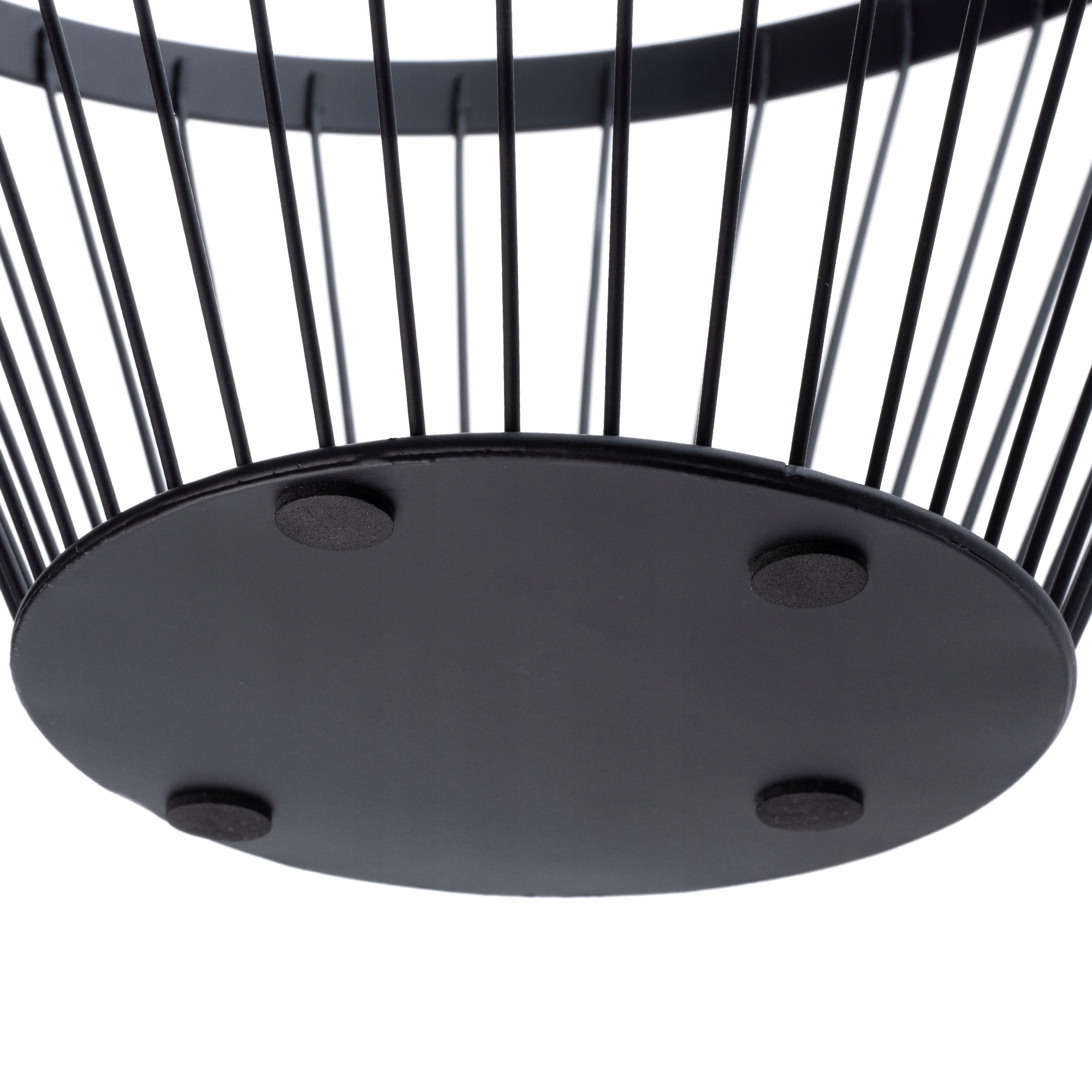 Koszyk metalowy ukośny na owoce, czarny