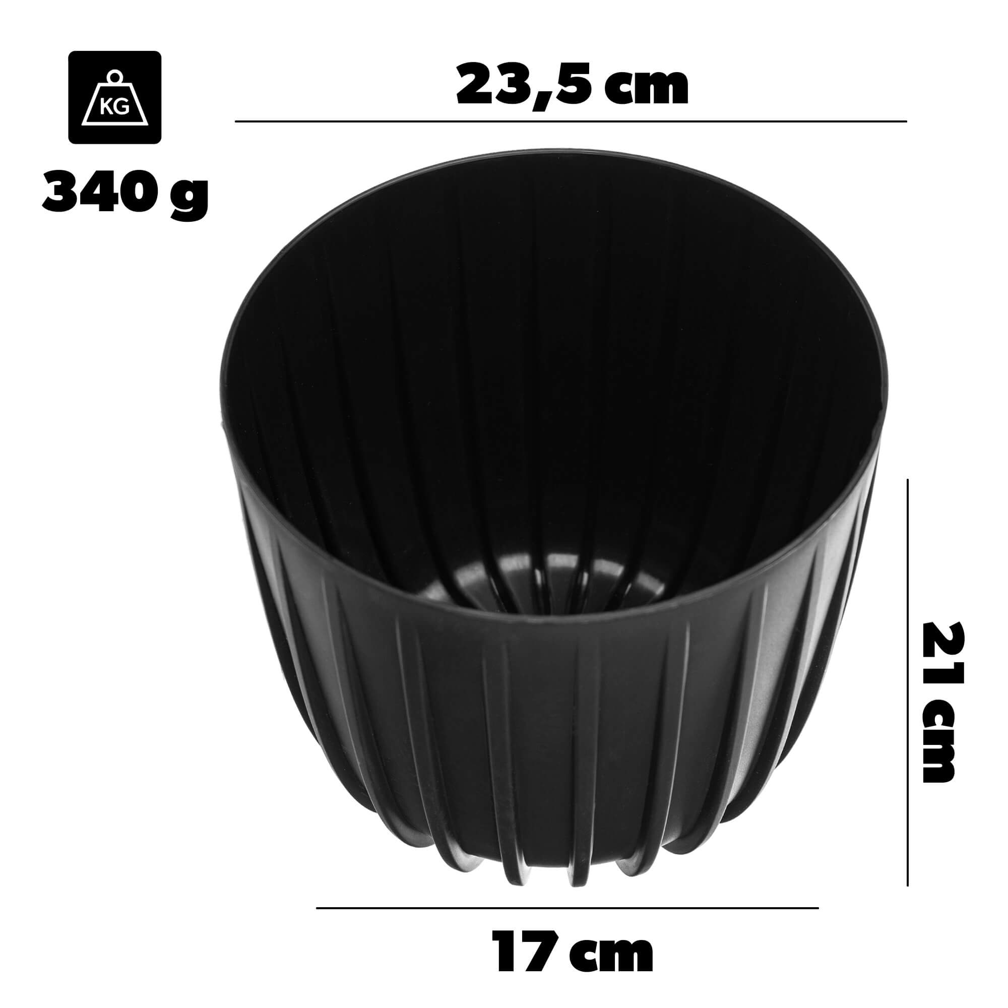 Eko osłonka Costa 23.5 cm czarna