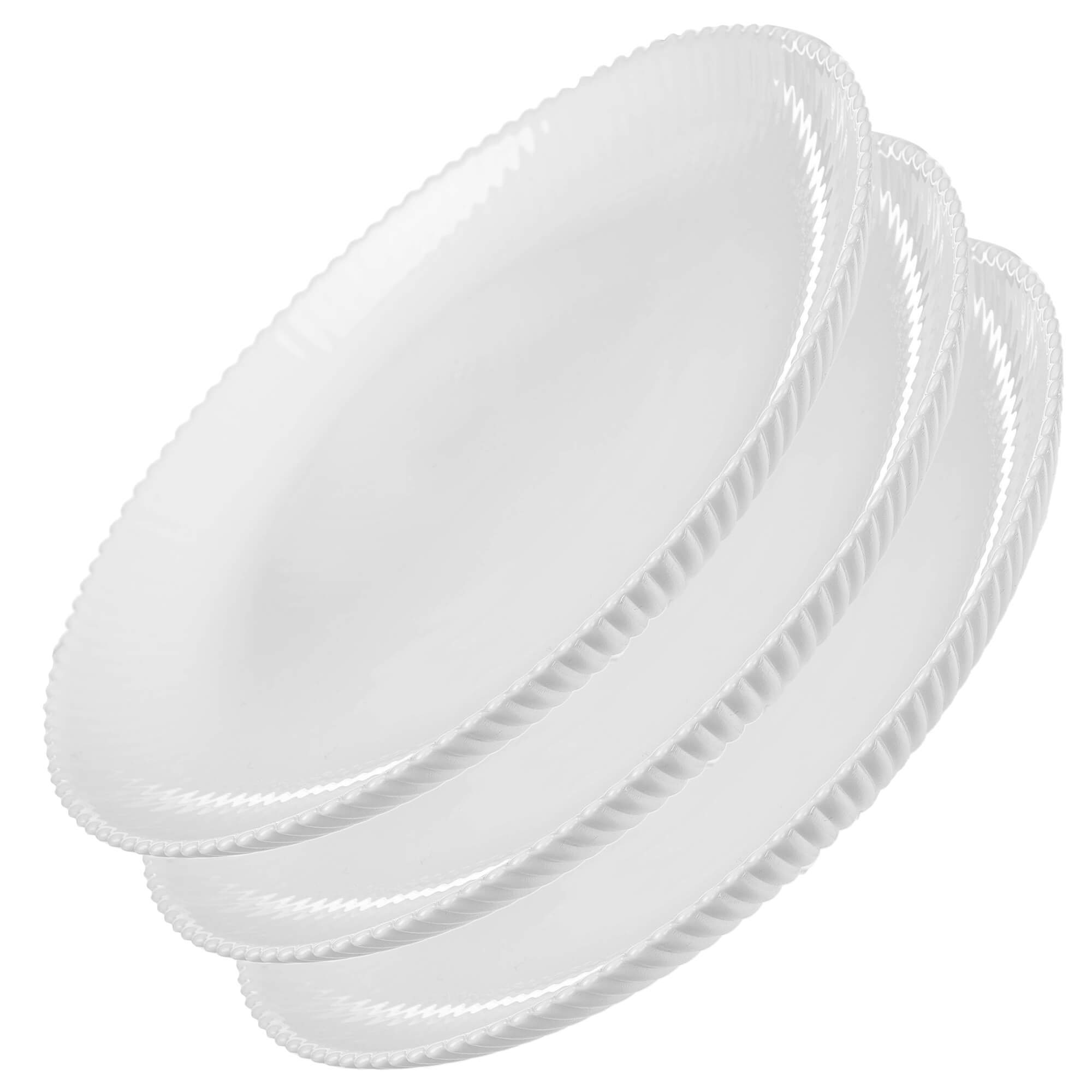 Talerz deserowy Regno 19 cm biały 3 szt.