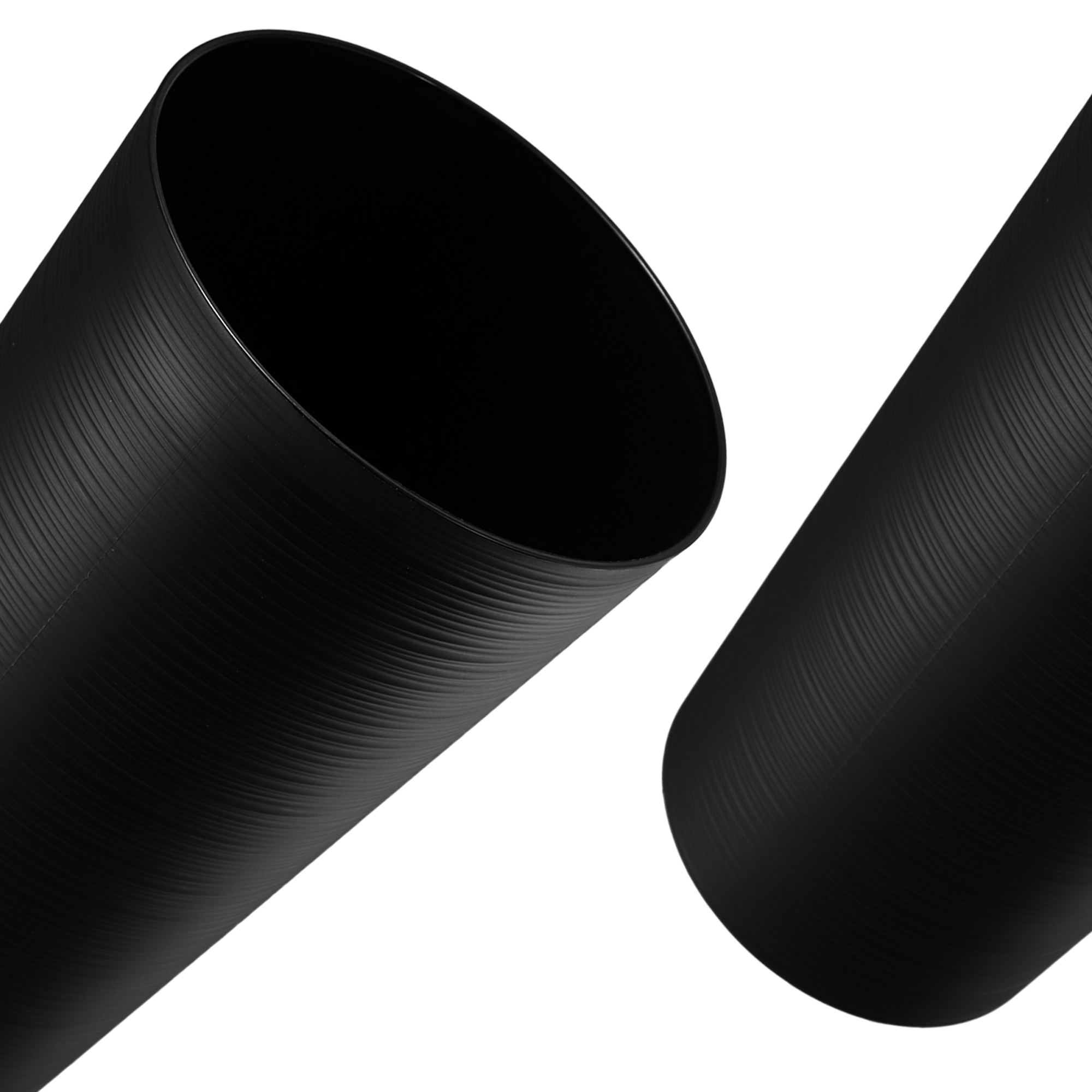 Donice na kwiaty Latina z wkładem czarny 19cm+25cm+30cm