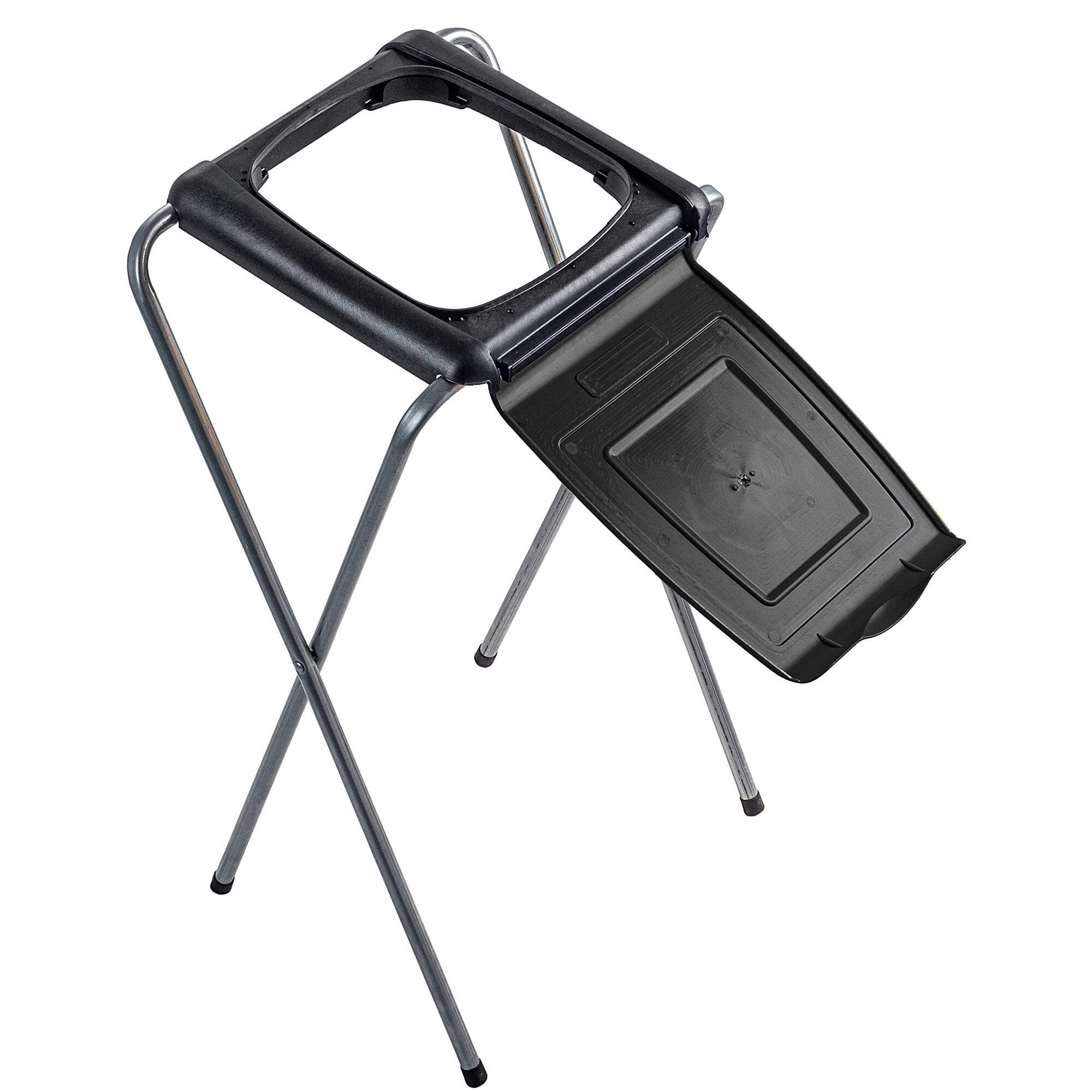 Stojak pojedynczy do segregacji odpadów Amal, czarny