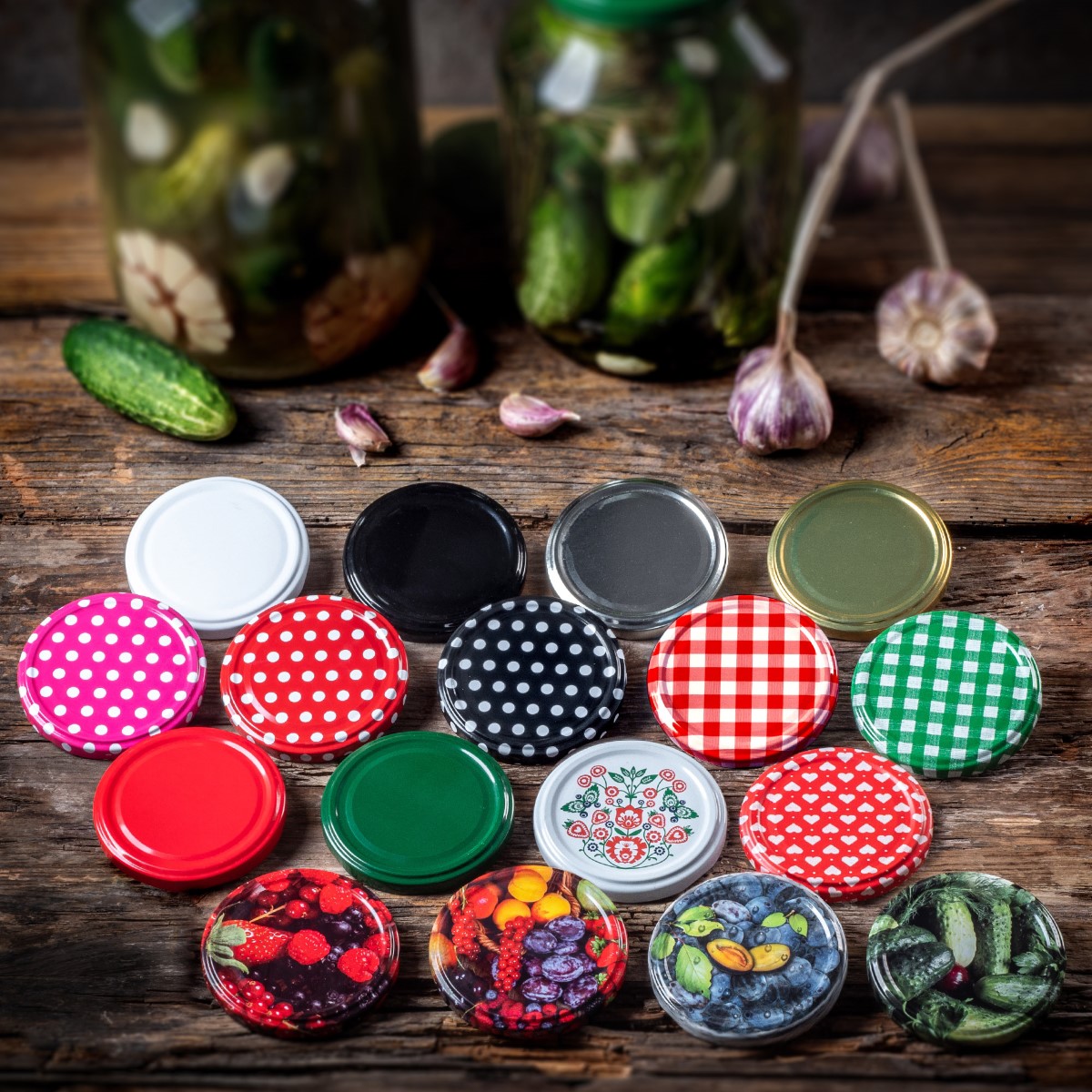 Słoiki Kemi 200ml 10szt 66mm + wieczka "Mix Warzyw"