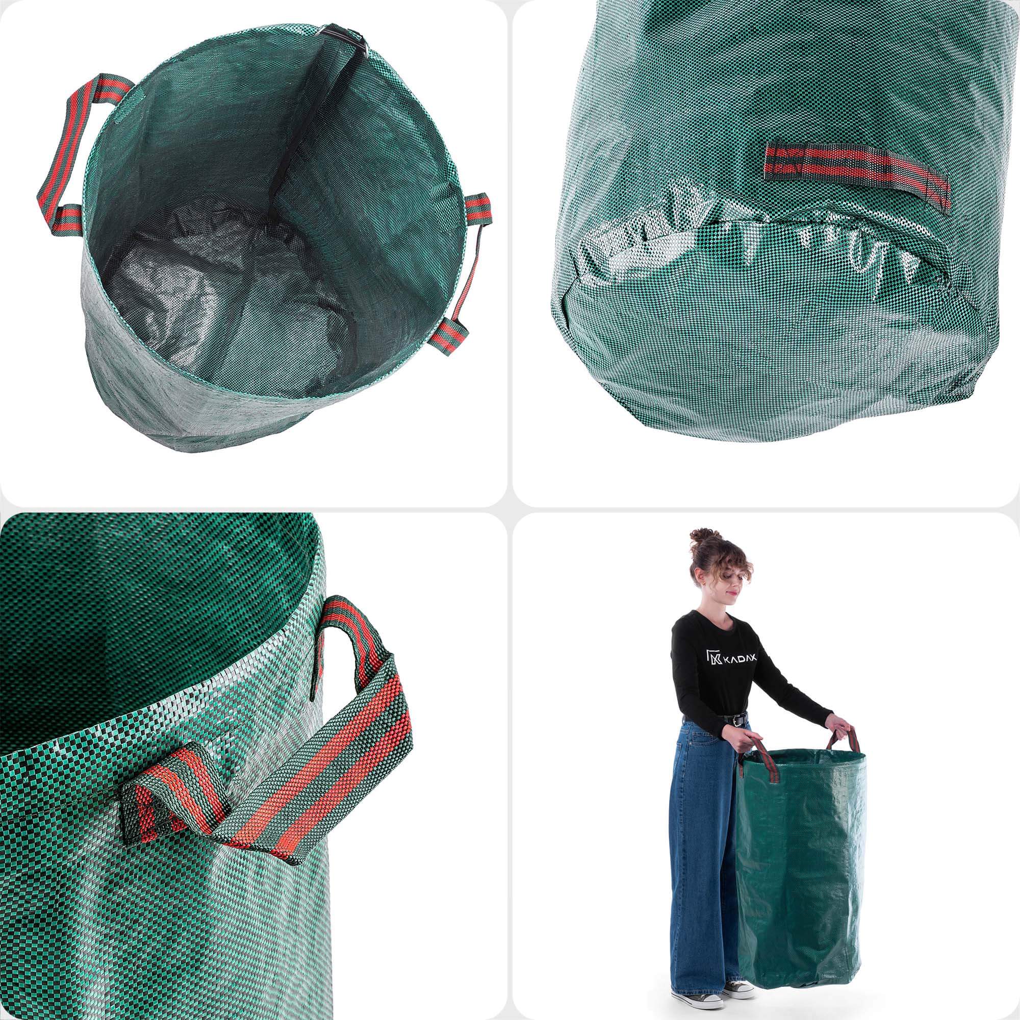 Składany kosz ogrodowy Montbard 120L zielony