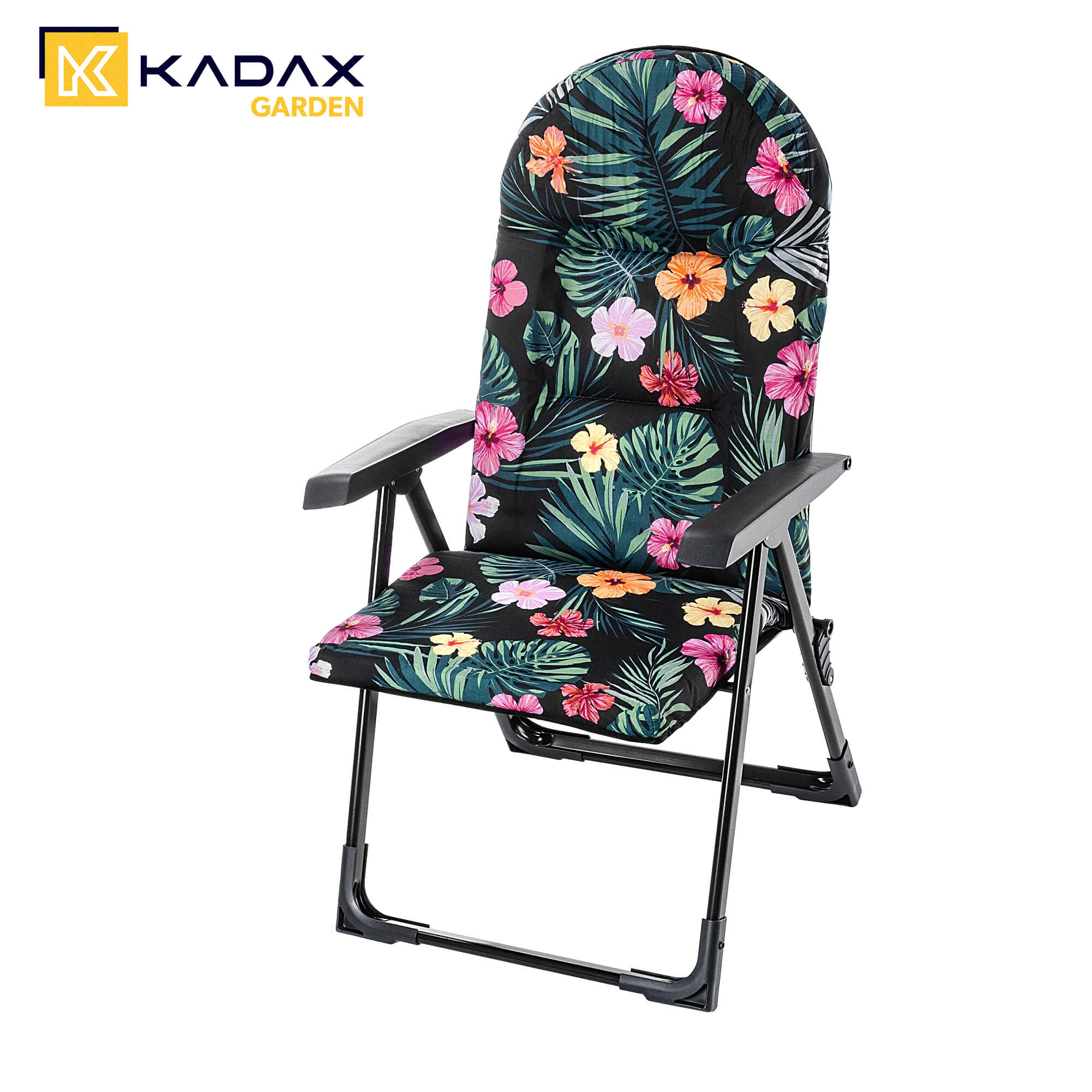 Leżak ogrodowy Soller 116 x 70 cm "Zielone kwiaty"