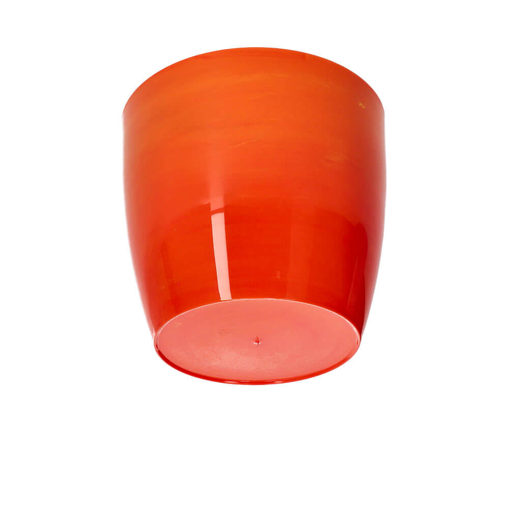 Doniczka na kwiaty Agen 12 cm, pomarańczowy marmur