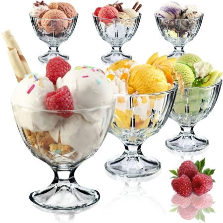 Pucharki do lodów i deserów 300 ml, 6 szt.