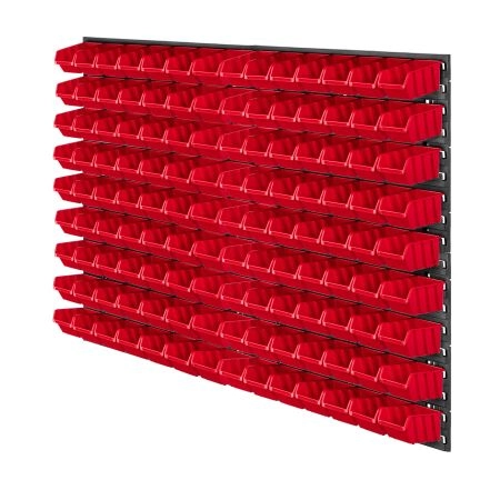 Tablica warsztatowa Lokke 140 elementów 116 x 78 cm, czerwona