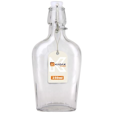 Butelka płaska z korkiem mechanicznym Preci 250 ml
