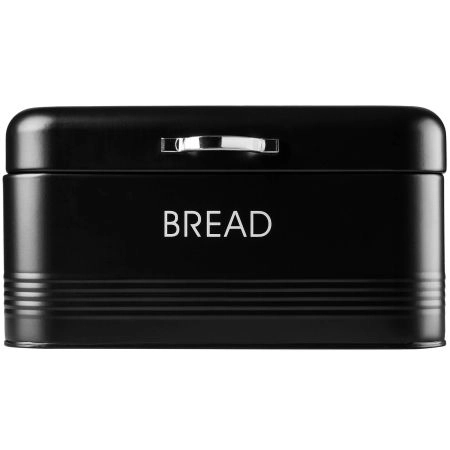 Stalowy pojemnik na chleb i  pieczywo Tufo, czarny