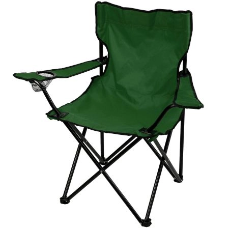 Krzesło turystyczne składane, zielone