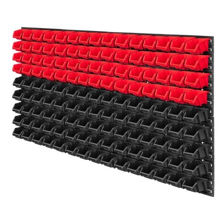 Tablica narzędziowa Lokke 135 elementów 156 x 78 cm czerwono-czarne