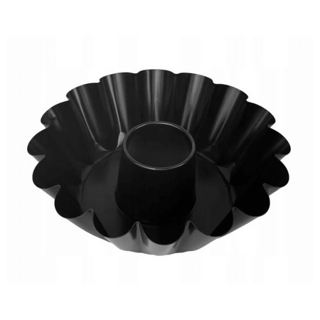 Forma karbowana z tuleja do pieczenia 25 cm, czarna