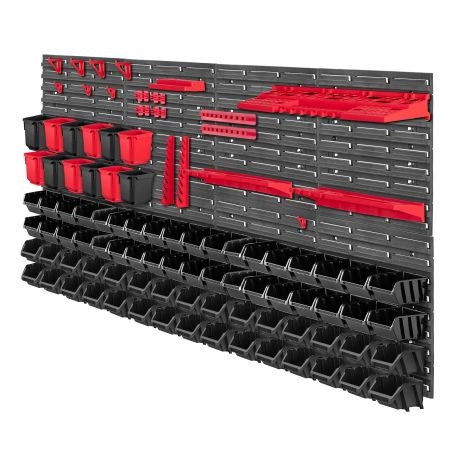 Tablica narzędziowa Lokke 103 elementy 156 x 78 cm czerwono-czarna