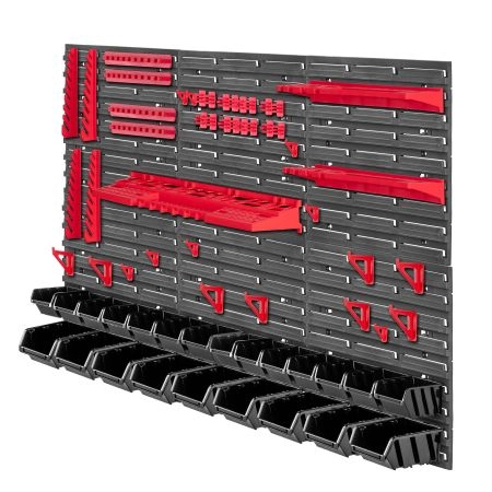 Tablica narzędziowa Lokke 66 elementów 117x78cm czerwono-czarny