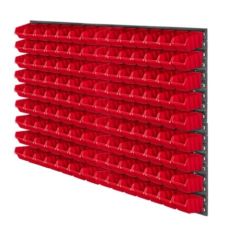 Tablica narzędziowa Lokke 126 elementów 117x78cm czerwona