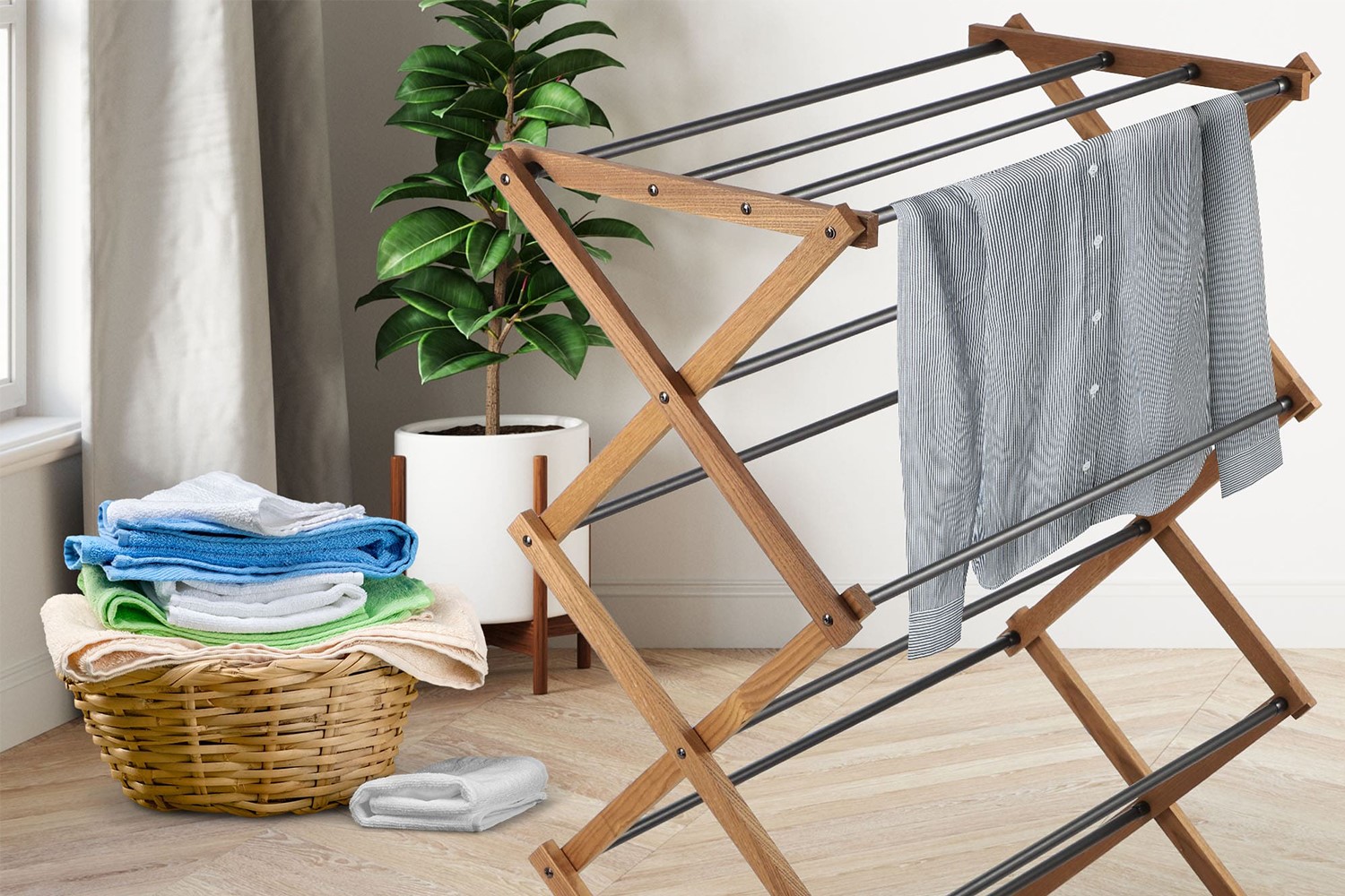 Drewniane suszarki do prania - eko-design