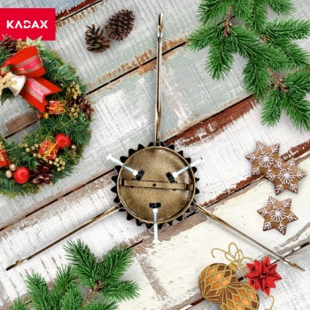 Stojak choinkowy stalowy złoty