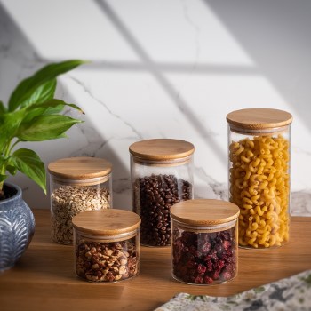 Słoik Piney z bambusową pokrywką