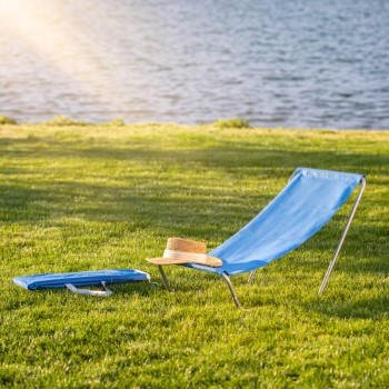 Składany leżak plażowy z pokrowcem Mill Składany leżak plażowy z pokrowcem Mill